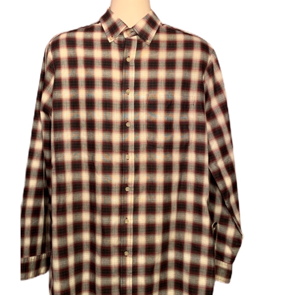 SADDLEBROOK PLAID SHIRT SZ: TALL LARGE
